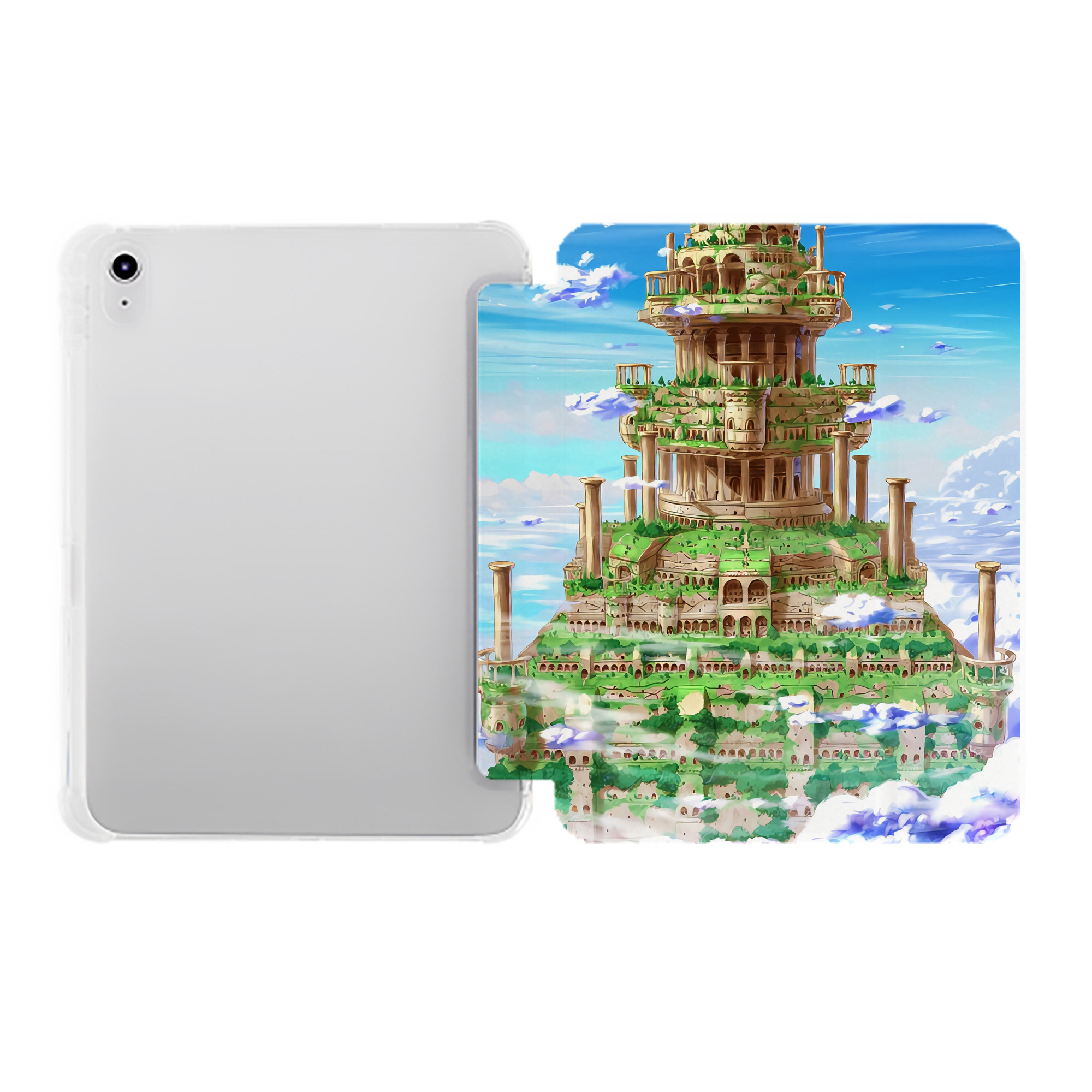 （画像用） ドラゴンクエスト Doragon Kuesuto Dragon Quest IPad ケース ペン収納付き 三つ折りスタンド PUレザー×シリコン 対応機種9.5/10.5/10.9インチ
